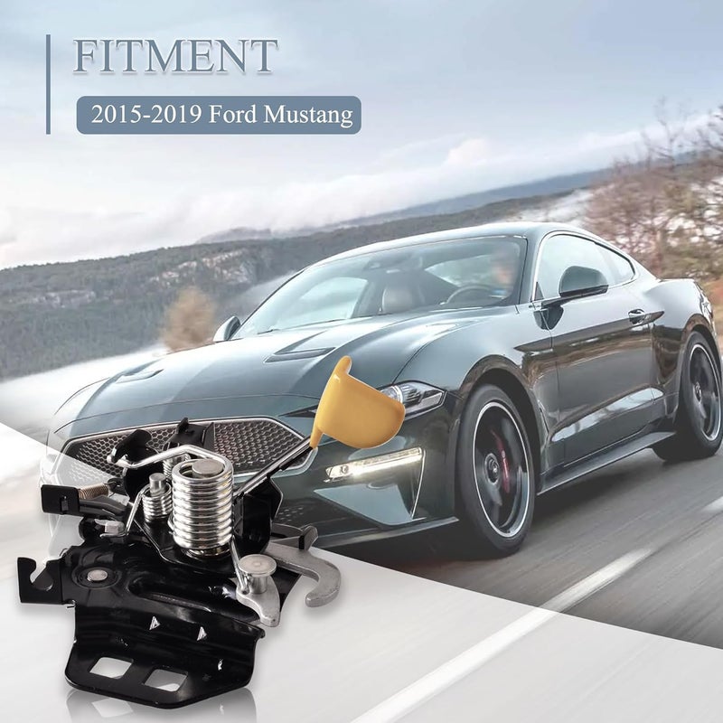 Predep Hood Latch Lock Assembly for 2015-2019 Ford Mustang Replace FR3Z-16700-A FR3Z-16700-B - Image 2